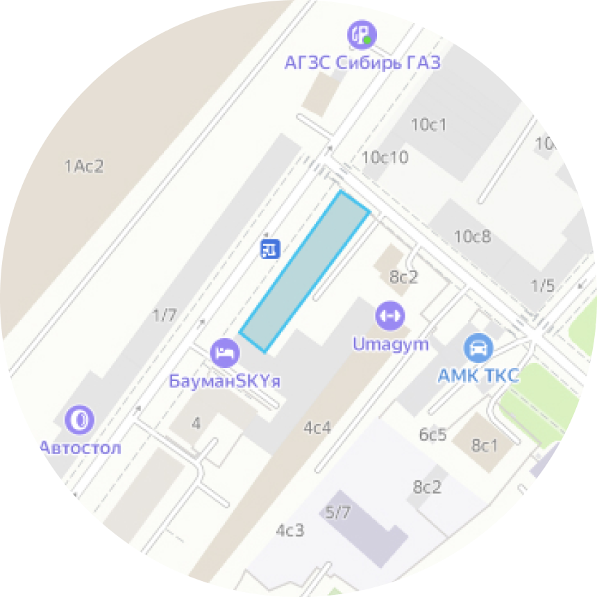 Расположение офиса на карте Москвы