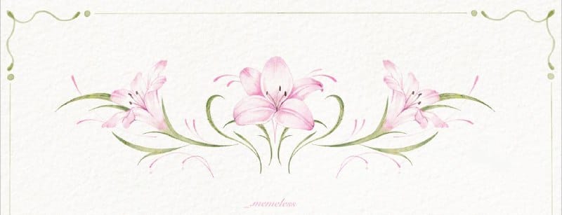 Эскиз: лилии